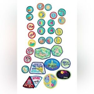 32 New Vintage Girl Scouts Of America Junior Merit Badges Awards